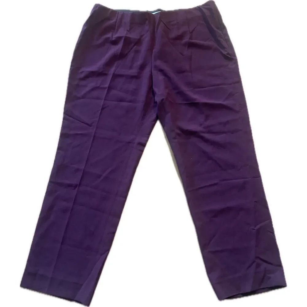NWT Tahari Burgundy Red Dress Pants Women’s Plus Size 18W Retail $99 ST872